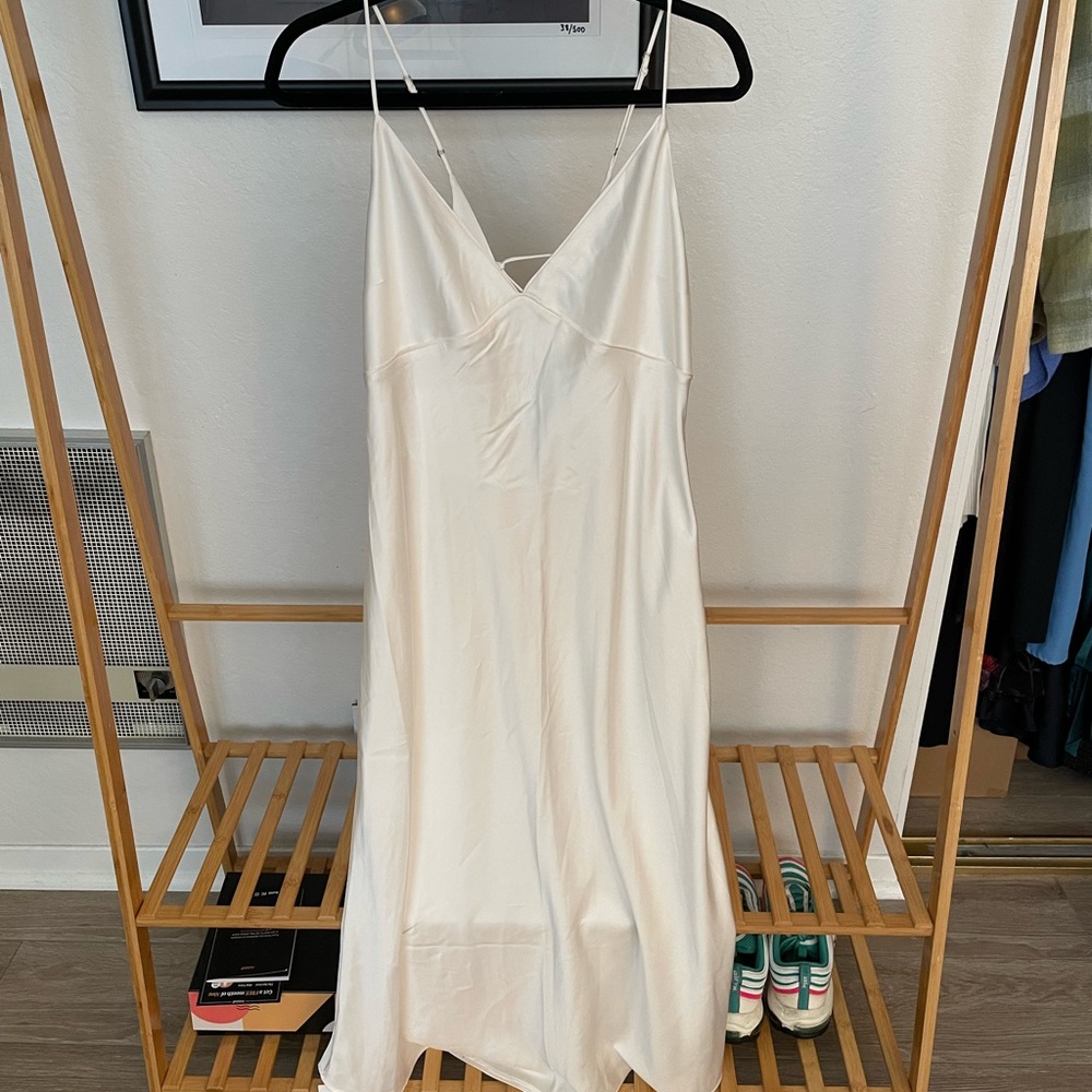Abercrombie & Fitch White Slip Dress